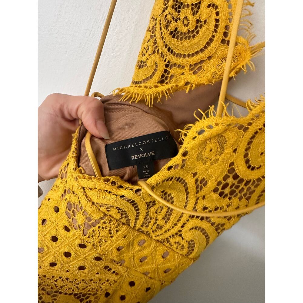Michael Costello x Revolve Dress XS Yellow - Picture 9 of 9